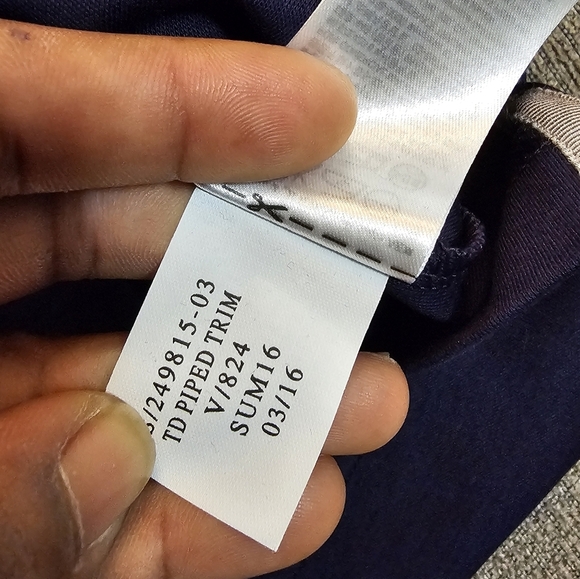 Banana Republic Blue Purple Casual Luxury Touch Polo Shirt Size Small - Picture 6 of 6